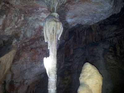 Stalagmite detta dell'angelo, emblema della Grotta di Putignano